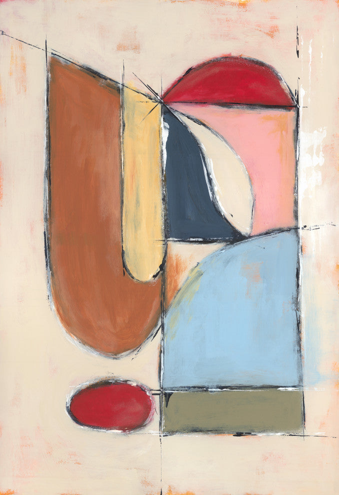 30x44 Whimsical Puzzle II, Unframed Artwork