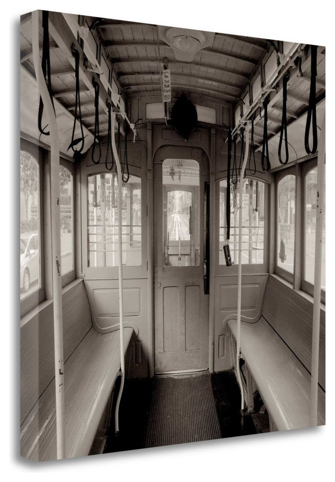 "Cable Car Interior - 2" By Alan Blaustein, Giclee Print on Gallery Wrap Canvas