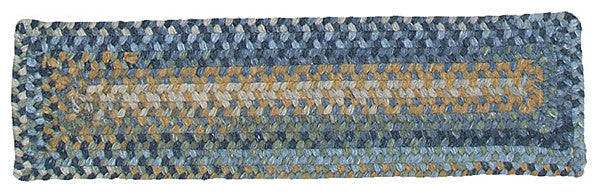 Colonial Mills Stair Tread Ridgevale Whipple Blue Stair Tread, 8"x28"