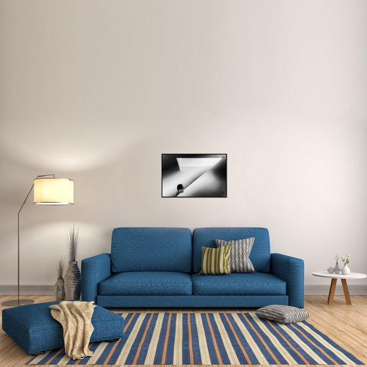 "Curiozity" Framed Canvas Giclee by Laura Mexia, 31x21"