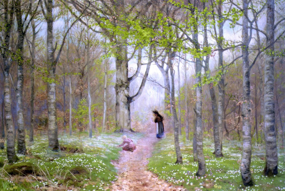 Hans Anderson Brendekilde Path Through the Anemones Wall Decal