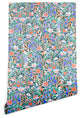 Deny Designs Jacqueline Maldonado Nonchalant Coral Wallpaper, Purple, 2'x4'