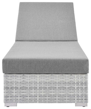 Convene Outdoor Patio Chaise Light Gray Gray