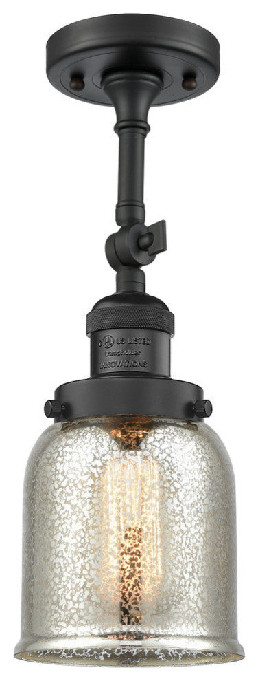 Innovations Lighting 201F-Bk-G58 1 Light 5 Inch Semi-Flush Mount