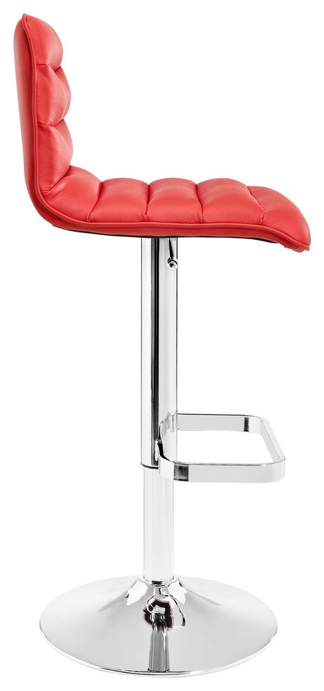 Modern Contemporary Dining Kitchen Bar Stool Red