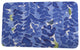 Market Flowers Flower Bell Floral Print Bath Mat, Blue, 21"x34"