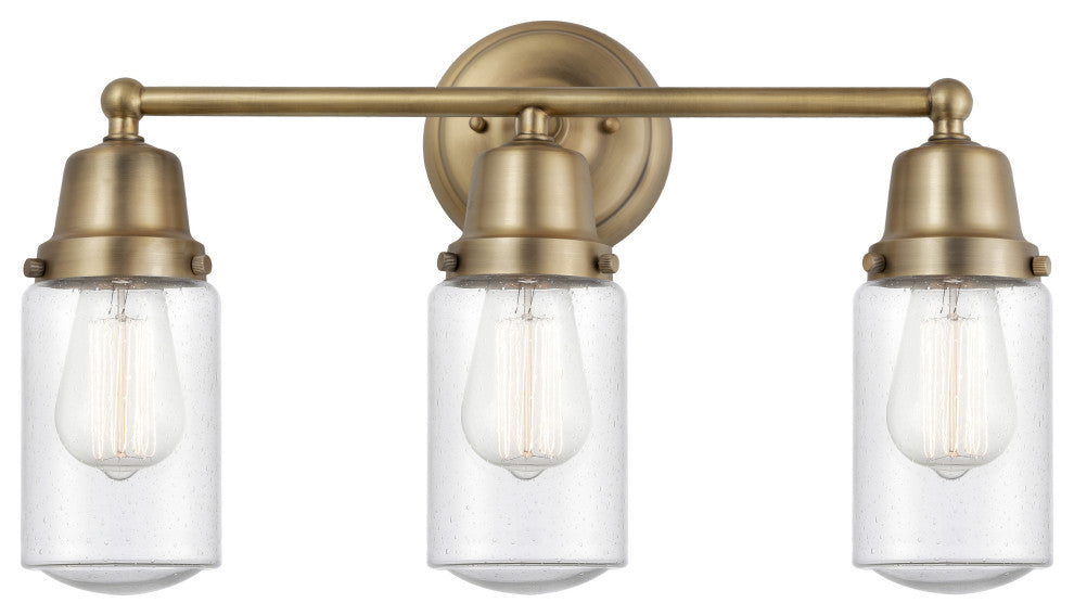 Innovations 623-3W-BB-G314 Dover 3 Light 21" Bath Vanity Light, Brushed Brass
