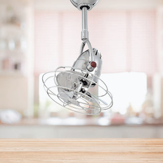 Diane 13" Fan, Metal Blades, Polished Chrome
