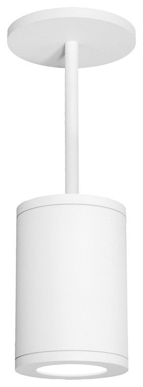 Tube Architectural 1 Light Pendant, White