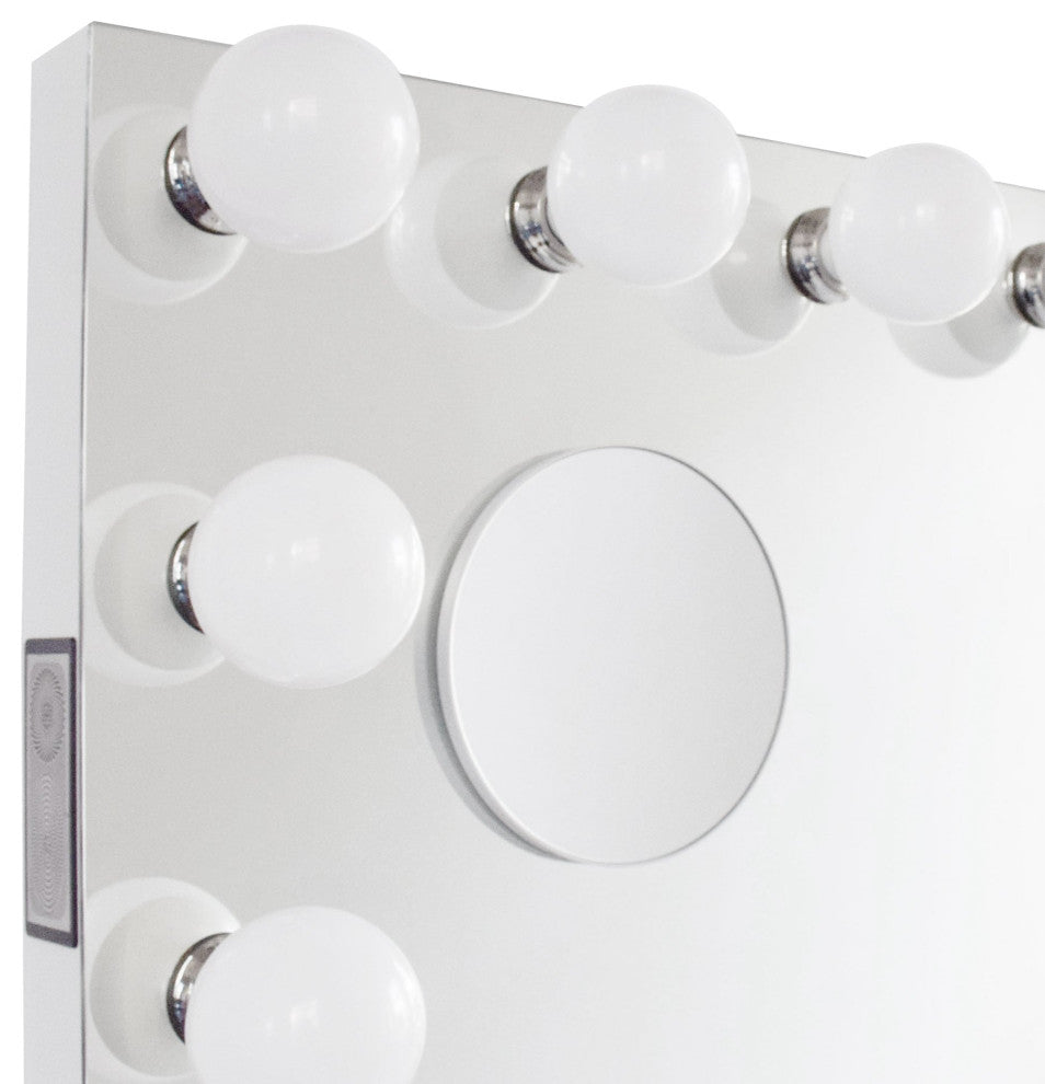 Hollywood Premiere Pro Max Vanity Mirror with Bluetooth, White