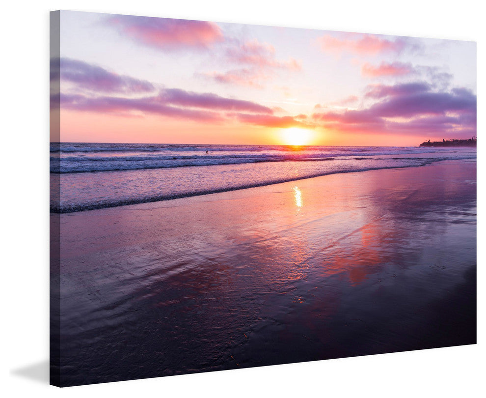 "Cotton Candy Clouds" Painting Print on Wrapped Canvas