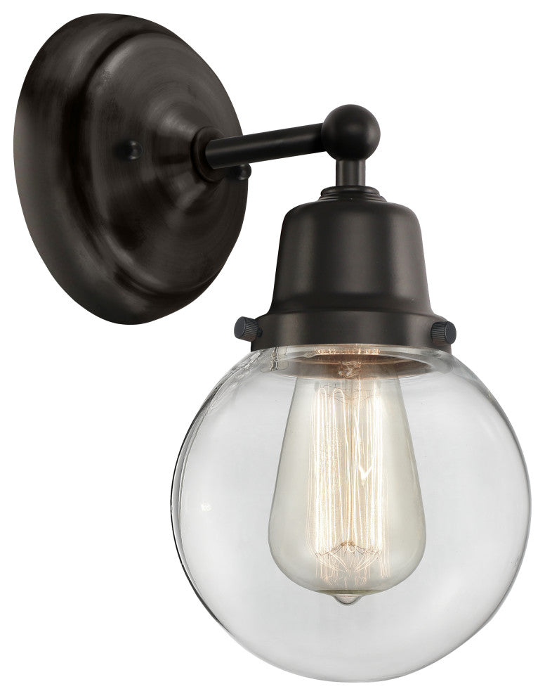 Innovations 623-1W-BK-G202-6 1-Light Sconce, Matte Black
