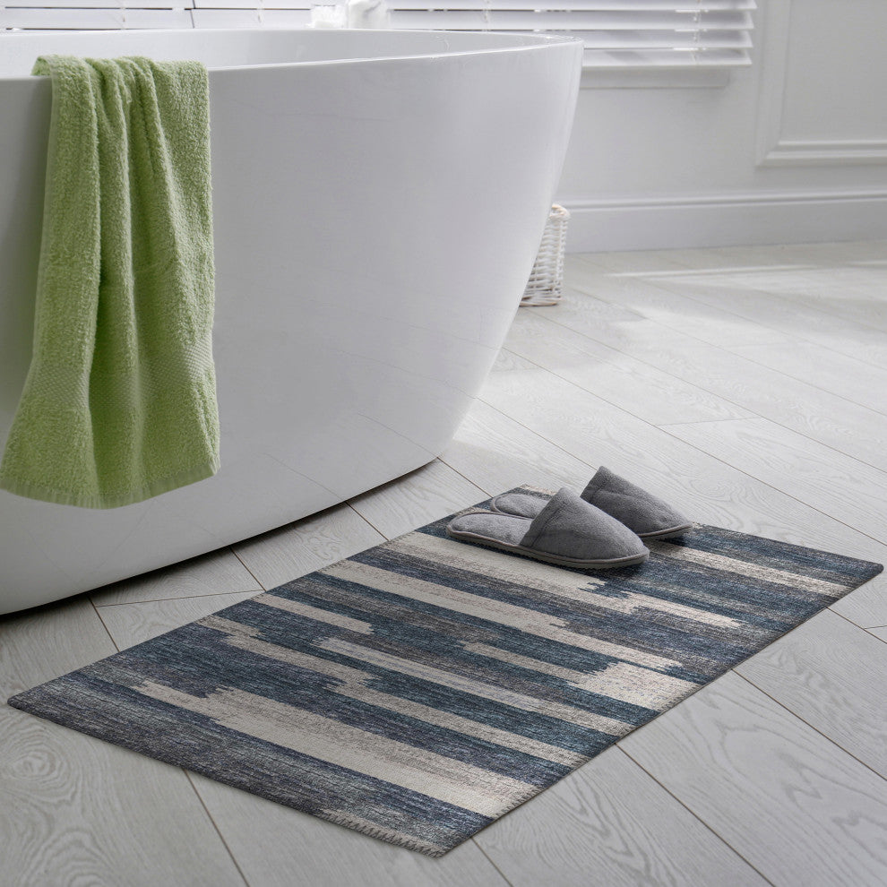 Indoor/Outdoor Sedona SN8 Slate Machine Washable 1'8" x 2'6" Rug
