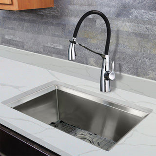 Transolid Organix Pull-Out Kitchen Faucet, Polished Chrome