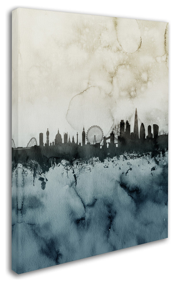Michael Tompsett ''London Skyline Tall 3'' Canvas Art, 14x19