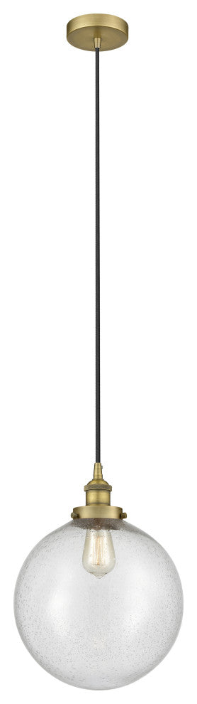 Innovations 616-1PH-BB-G204-12 1-Light Mini Pendant, Brushed Brass
