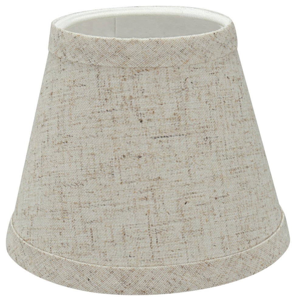 Aspen Creative 32063-5 Hardback Empire Clip-On Lamp Shade Beige 3" x 5" x 4"