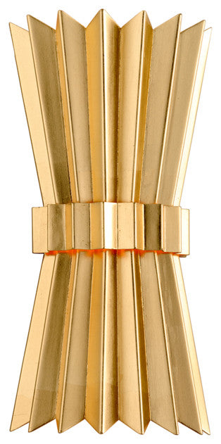 Moxy 2-Light Wall Sconce, Gold Leaf
