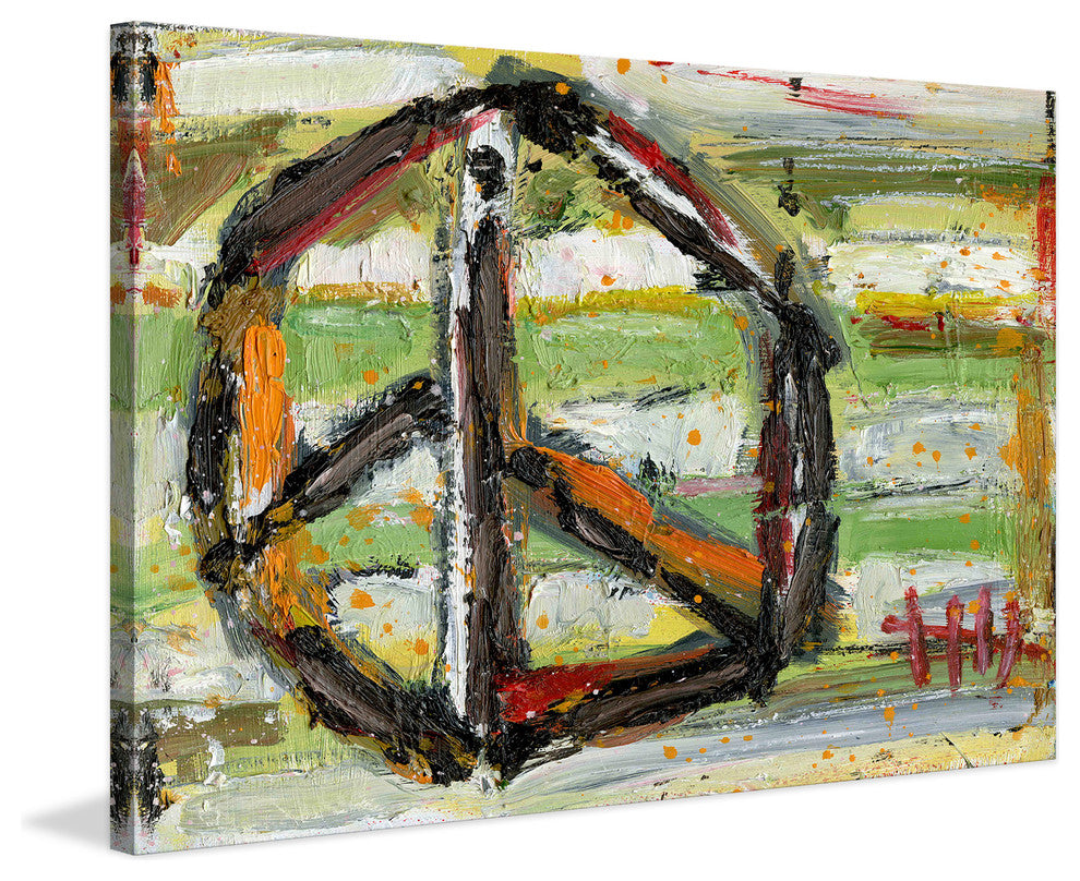 "Green Peace" Painting Print on Canvas by Tori Campisi