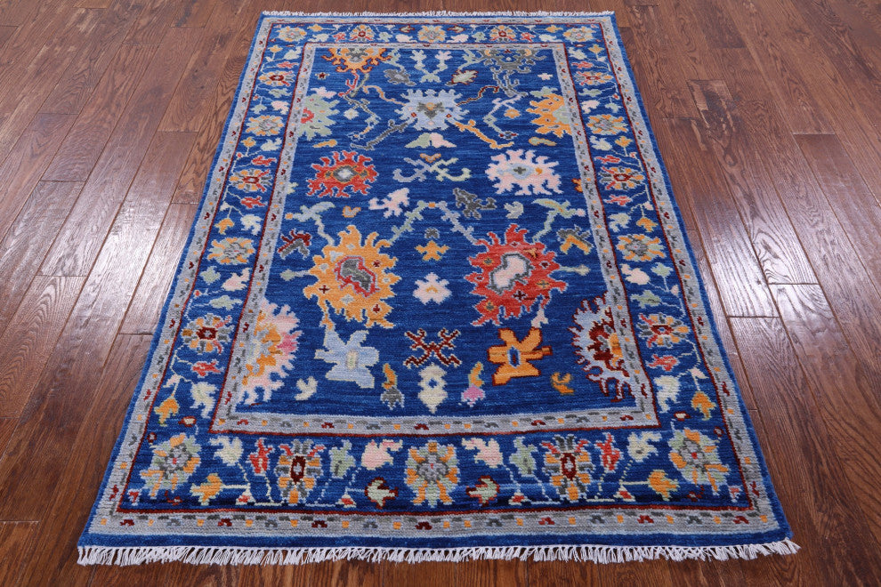 Turkish Oushak Handmade Rug 4' 2" X 6' 3" - Q13671