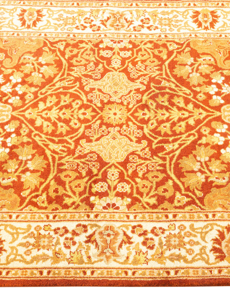 Mogul, One-of-a-Kind Hand-Knotted Area Rug Orange, 2'7"x8'3"