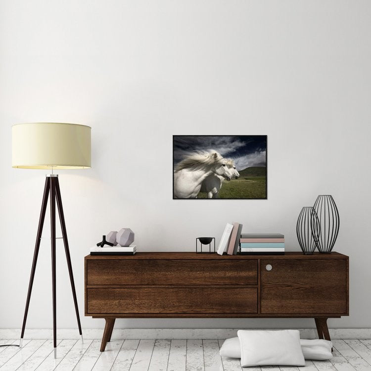 "Interplay" Framed Canvas Giclee by Brin Ingibergsson-Bragi, 31x21"