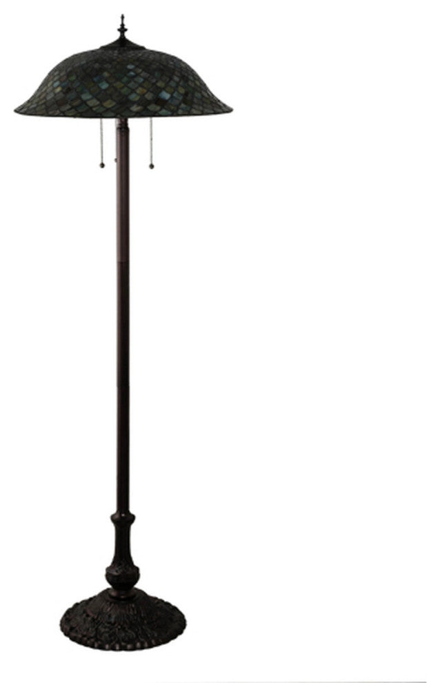 Meyda Lighting 71245 62" High Fishscale Floor Lamp