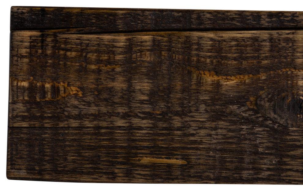 Solid Beam Fireplace Mantel Shelf, Dark Chocolate, 48"