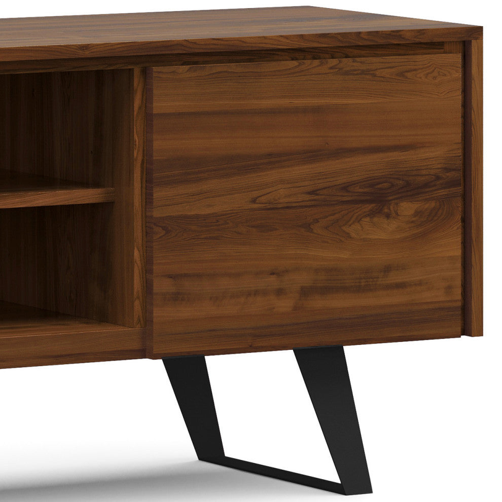 Lowry SOLID ACACIA WOOD TV Media Stand For TVs up to 70 inches, Walnut