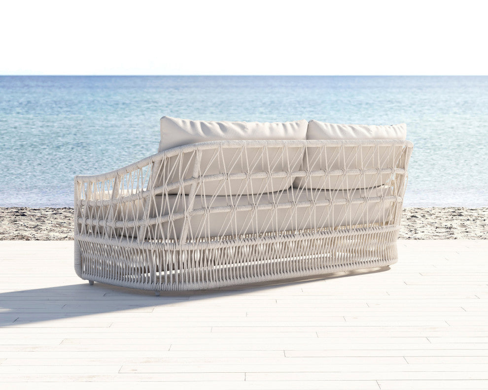 Dana Rope Spectrum Carbon Self Welt Outdoor Sofa