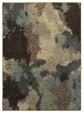 Evolution 8011B Rug, Blue/Brown, 3'3"x5'2"