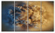 Large Macro Prickly Texture Brown, Abstract Canvas Wall Art, 48"x28", 4 Panels