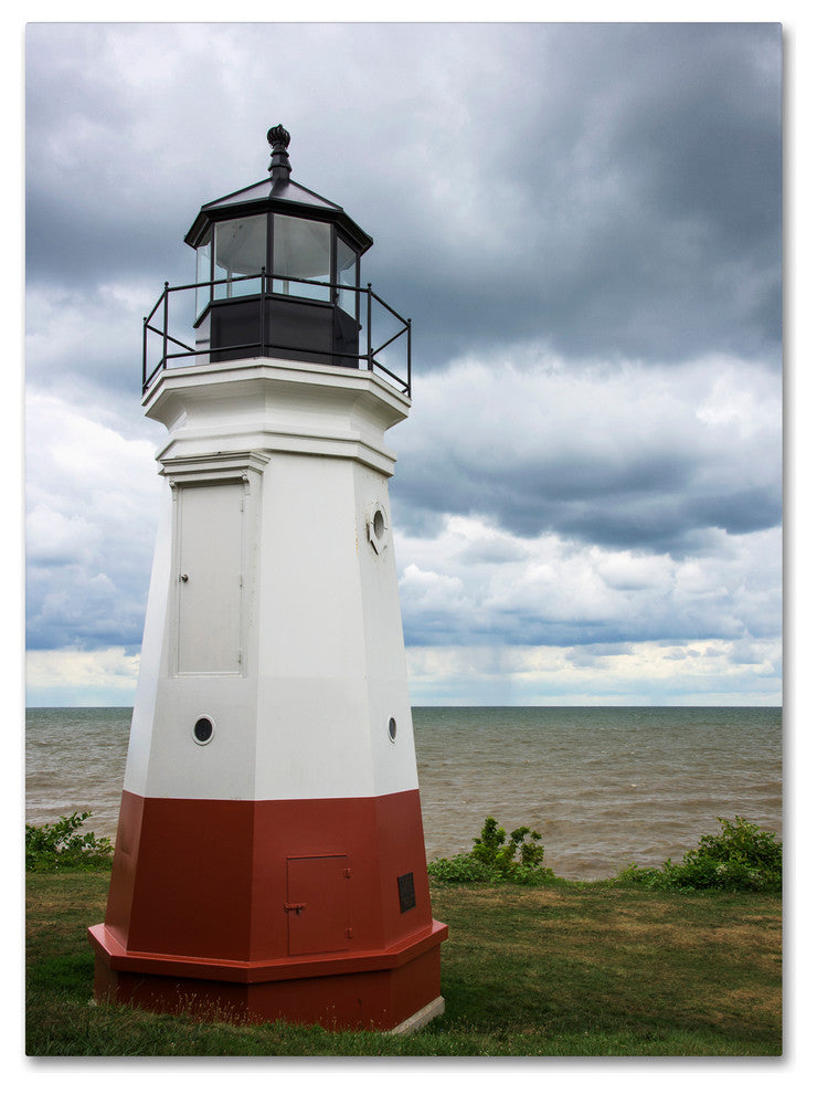 Kurt Shaffer 'Vermillion Ohio Lighthouse' Canvas Art, 19"x14"