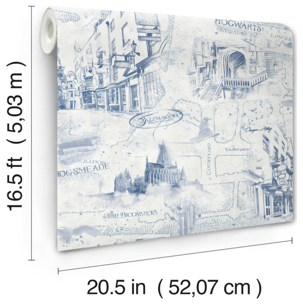 Harry Potter Map Peel & Stick Wallpaper