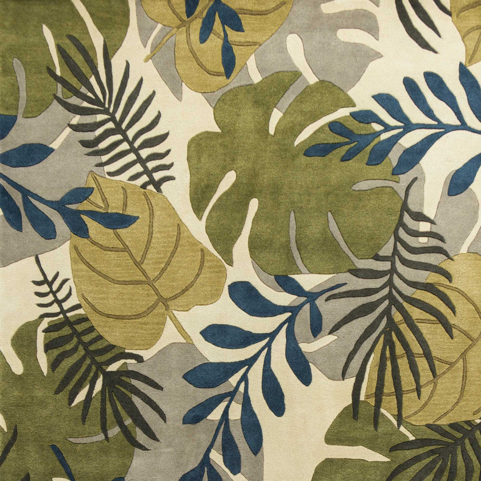 HomeRoots 8' x 10' 6" Wool Ivory Area Rug