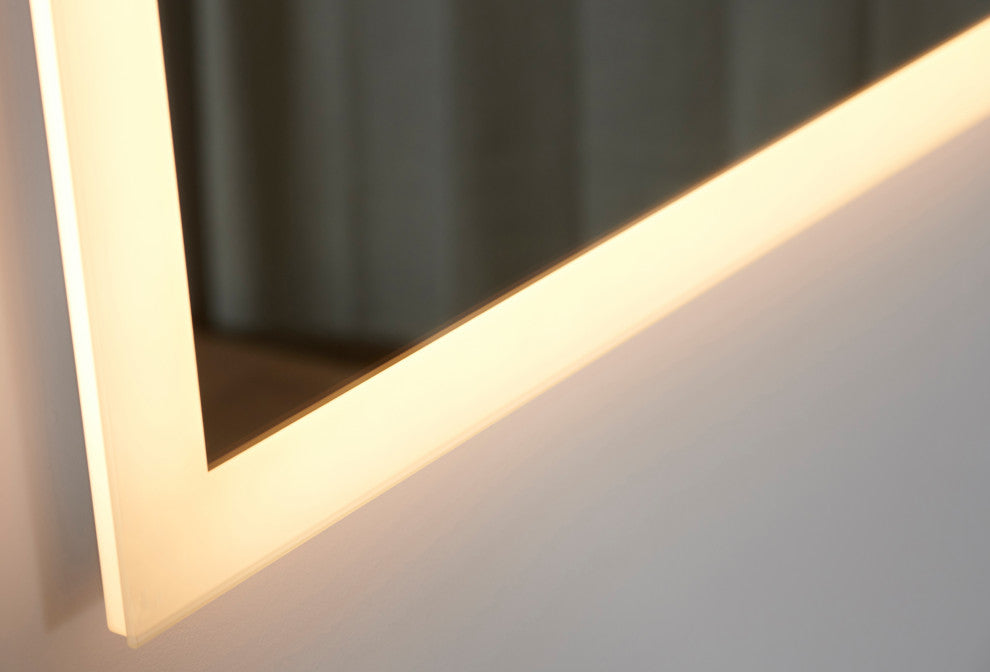 Asher Square Frameless LED Mirror