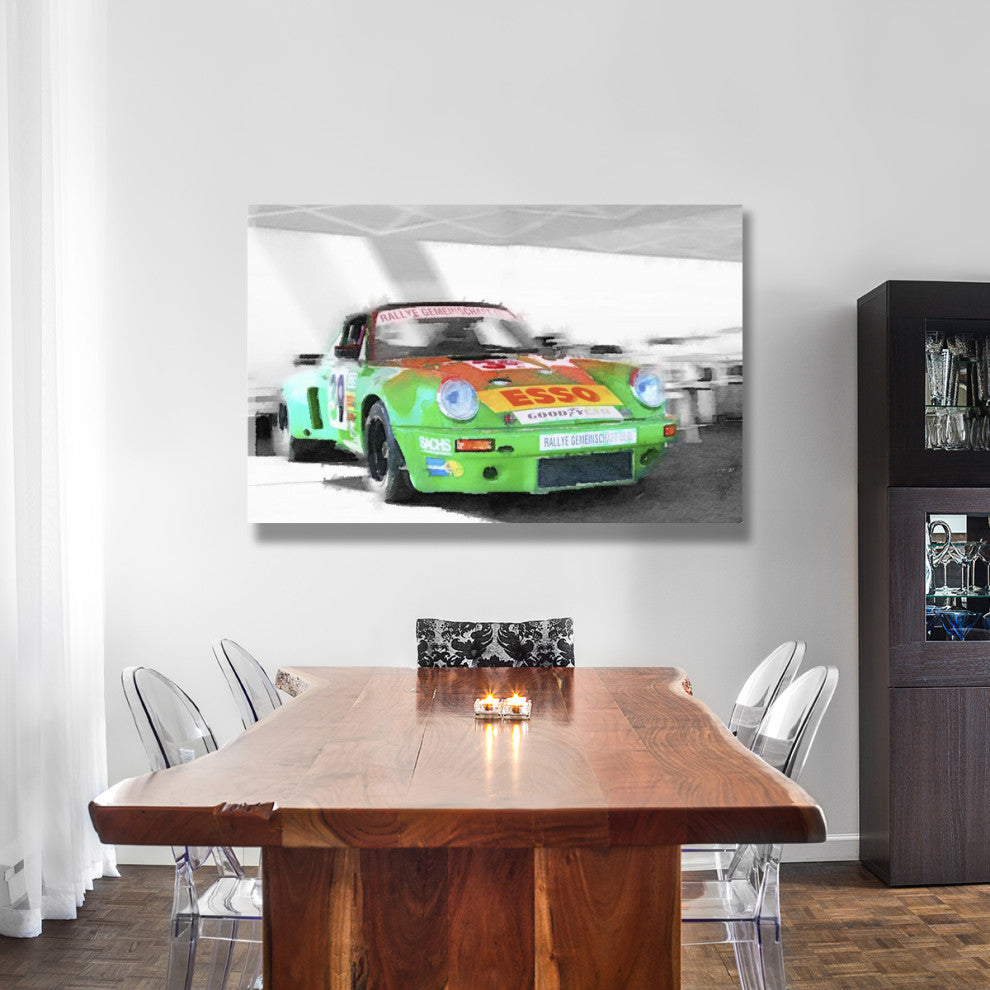 "Porsche 911 Turbo Watercolor" Fine Art Print