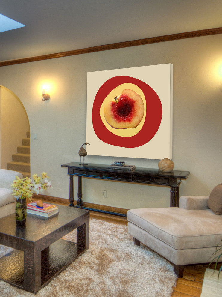 "September Peach 2" Painting Print on Canvas by Irena Orlov