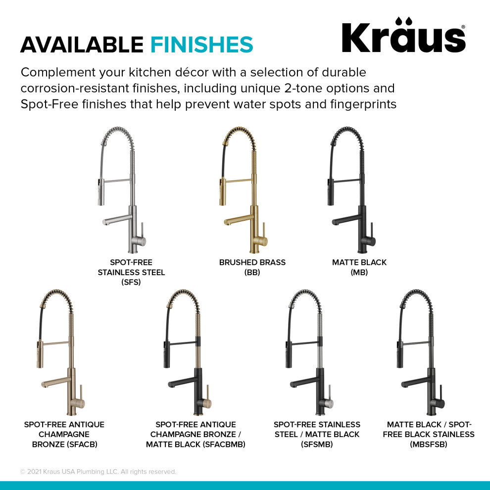 Pulldown Pot Filler Kitchen Faucet, Matte Black