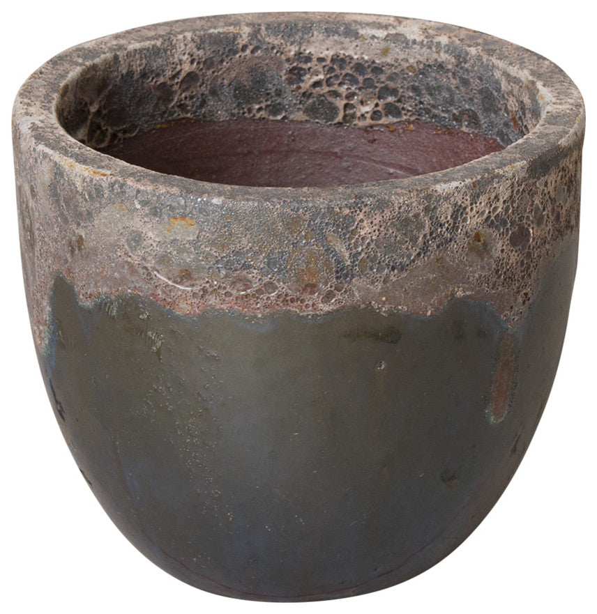 Round Planter 1st Reef/Teal 10x9