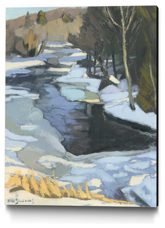 "Blue Shadows" Museum Mounted Canvas Print, 30"x40"
