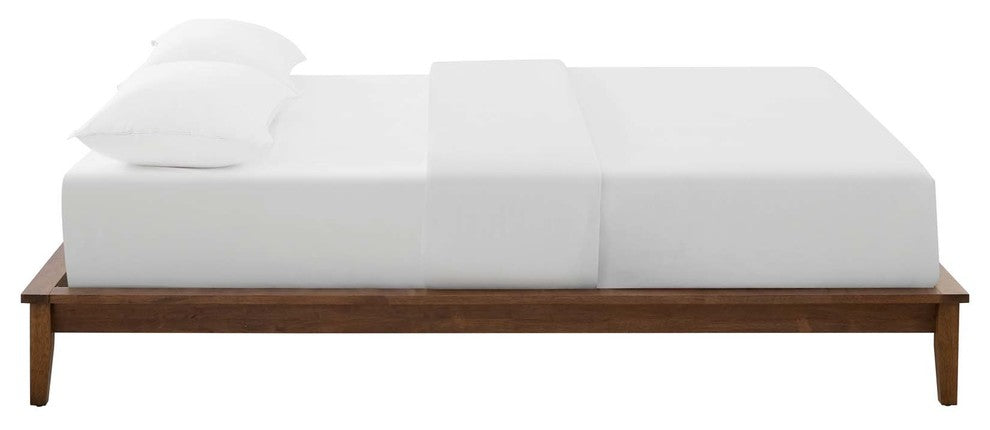 Lodge Queen Wood Platform Bed Frame, Cappuccino