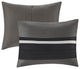 Madison Park Palmer Vera Microsuede 7-Piece Comforter Set, Black