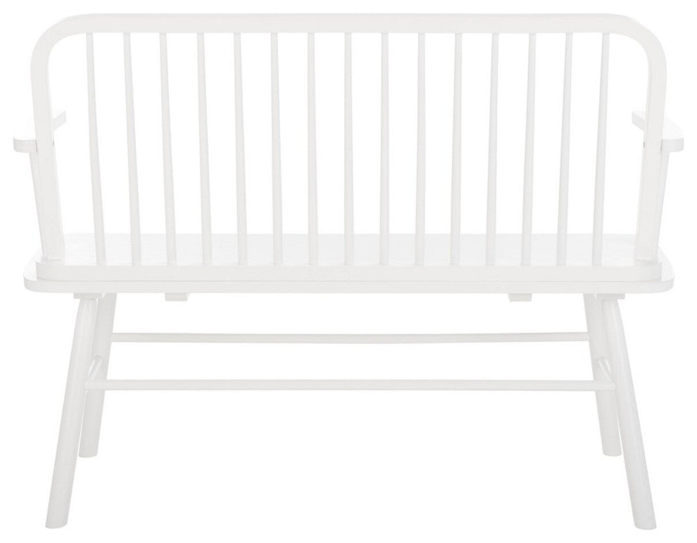 Safavieh Lucilia Spindle Bench, White