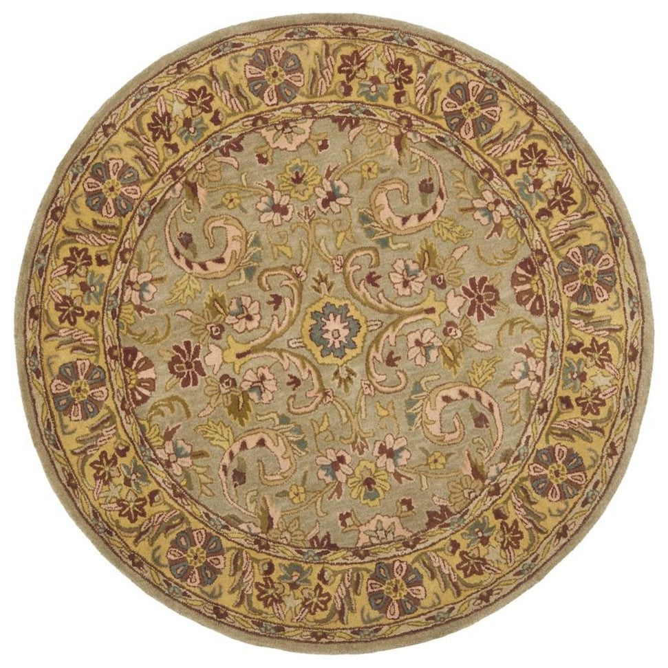 Safavieh Heritage Hg924A Green, Gold Area Rug