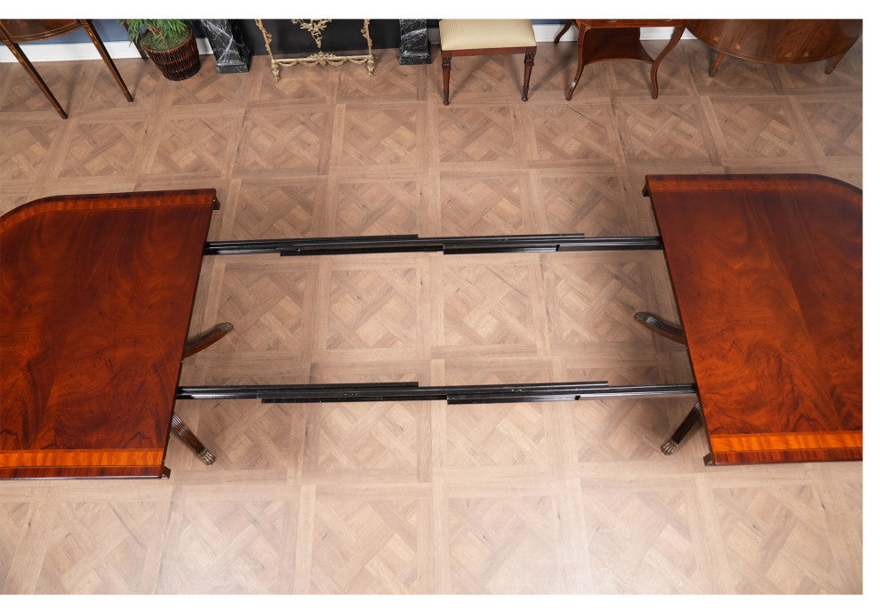 Banded Mahogany Dining Table