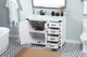 Home Living 19" Farmhouse White-Light Bathroom Vanity