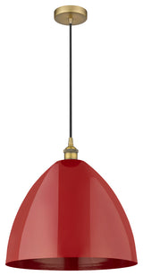 Innovations 616-1P-BB-MBD-16-RD 1-Light Mini Pendant, Brushed Brass