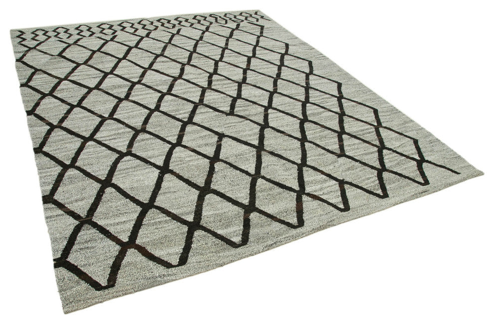 Rug N Carpet - Hand-knotted Turkish 8' 2'' x 9' 9'' Unique Wool Kilim Rug