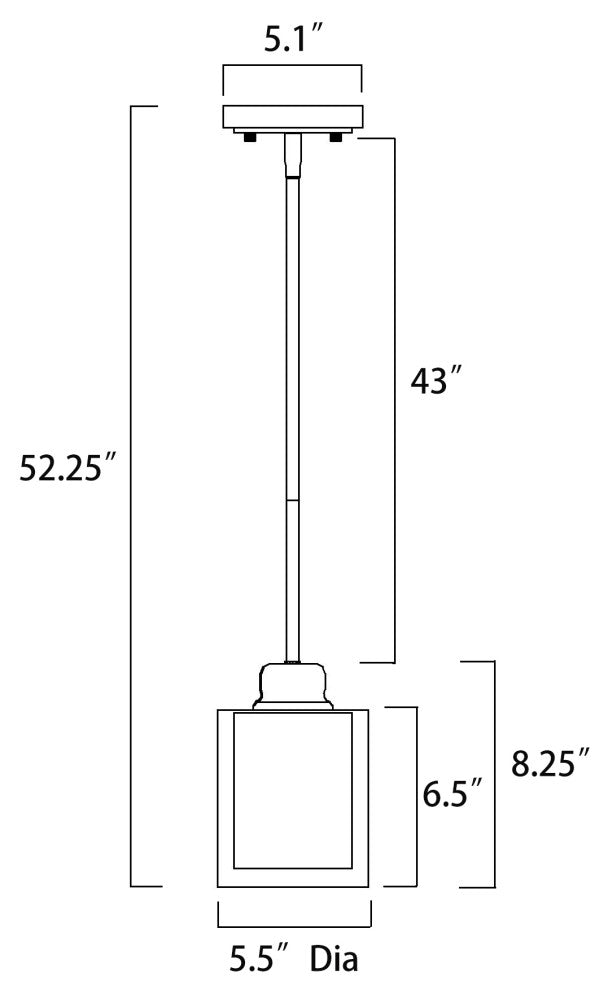 Daley 1-Light Matte Black Mini Pendant With Clear Glass and White Glass Shades